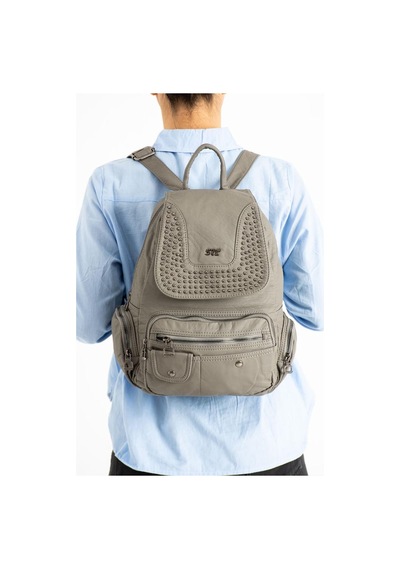 Baginn Y. S.deri Kadın Sırt Çantası Troklu Model Çok Cepli Günlük Kullanım İçin İdeal 30 25 Cm 001