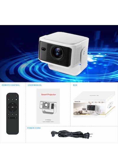 İdragon Hy350max Android 14 Akıllı Projeksiyon Cihazı 1080p Full Hd 500 Ansı Lümen Wifi 6 Bluetooth 5.4 Auto Focus Ultra Kısa Mesafe 4k/8k Destekli Mini Projeksiyon