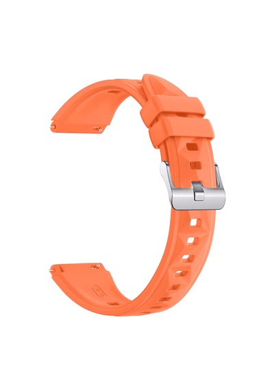 Sneezy Huawei Watch Gt5 Pro 42mm İle Uyumlu Prism Metal Tokalı Soft Yumuşak Silikon Kordon