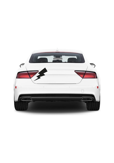 Şimşek Araba Stickerı Vinil Sticker Yapıştırma