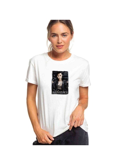 Black Veil Brides Andy Rock Baskılı Beyaz Kadın Tshirt