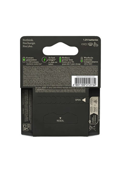 Gp Recyko Pro Serisi 2000 Mah Nimh Aa Kalem Boy 4'lü Şarjlı Pil