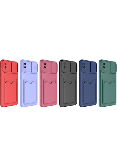 Galaxy A02 Kılıf Zore Kartix Kartlık Bölmeli Kılıf