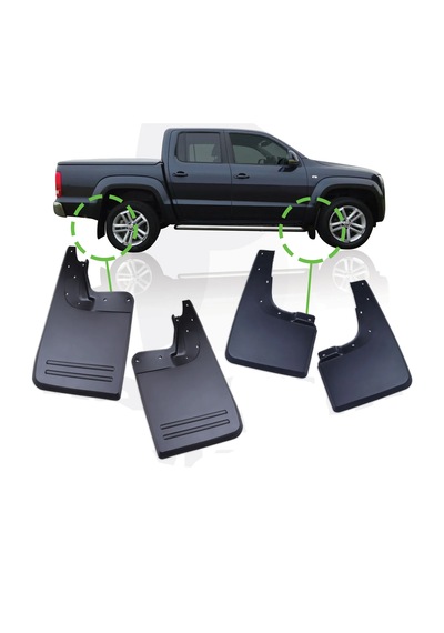 Volkswagen Amarok 2011 - 2020 Model 4'lü Paçalık Çamurluk - Tozl