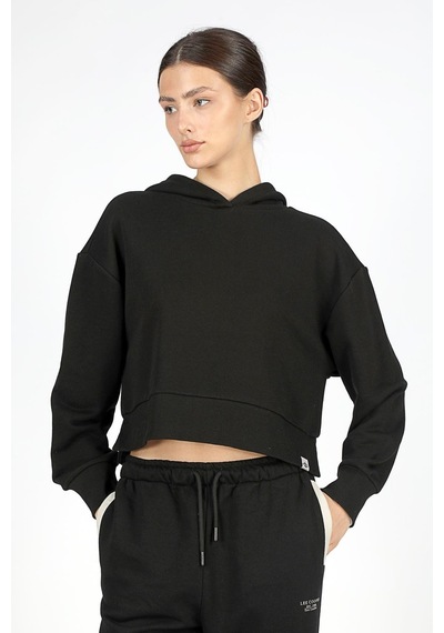 Lee Cooper Heaven Kadın Kapüşonlu Sweatshirt Siyah-20065-siyah Siyah