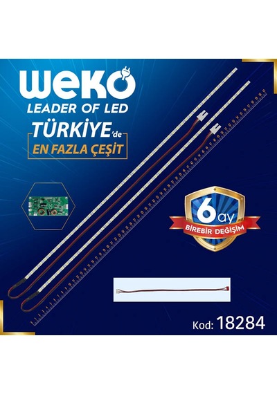 55'' Universal E-led 69 Ledli 7020 610mm 360-450ma 72-75v Çift Led+sürücü+kablo Takım Wk-0367 Tv Led Bar