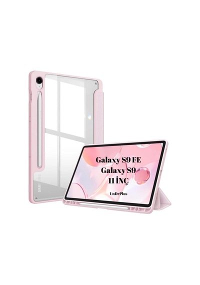 Samsung Galaxy Uyumlu  Tab S9 Fe / S9 11inç Kılıf Grafiti Şeffaf Kalem Bölmeli X710 X716 X718 X510 X516 Kılıf