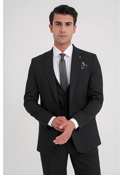 Efor Tk 921 Takım Slim Siyah Klasik Siyah