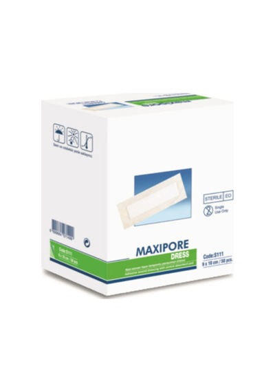 MAXIPORE Dress Hazır Tamponlu Pansuman Örtüsü 9x15 Cm 10 Adet