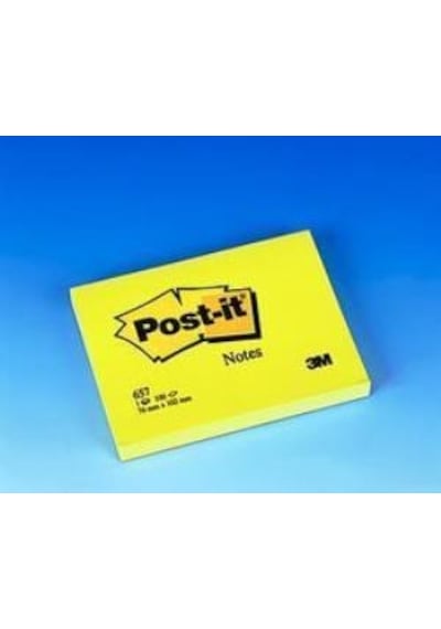Post-It 657 Not Sarı 100Yp 76X102Mm