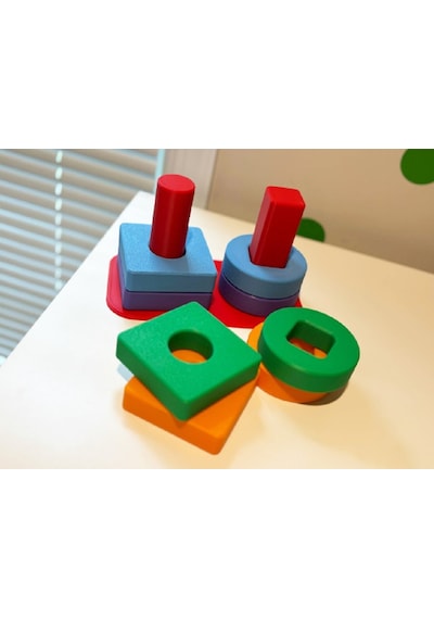 Montessori Bebek Şekil İstifleyici