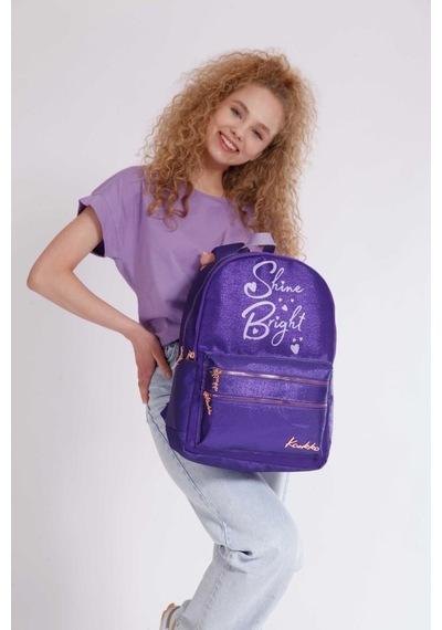 Kaukko Sparkle Sırt Çantası Mor K1392