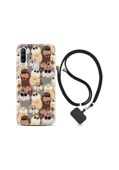 General Mobile GM20 Pro Kılıf Boyun Askılı Sevimli Hayvanlar 1730