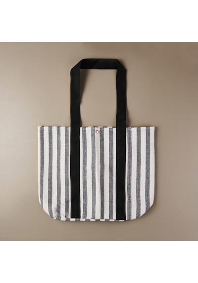 Soft Plaj Çantası - Siyah - 48x35 Cm Çok Renkli