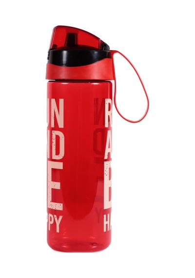 Herevin 161670-835 Motivasyon Desenli Matara 750 Ml Kırmızı