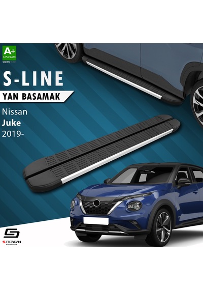 S-dizayn Nissan Juke 2 S-line Aluminyum Yan Basamak 173 Cm 2019 Üzeri A+ Kalite