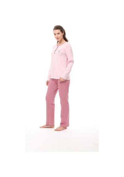 Pijadore 1532 Büyük Beden Kadın Uzun Kollu Pijama 001