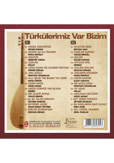 Türkülerimiz Var Bizim 1 ve 2 (2'li Box Set CD)