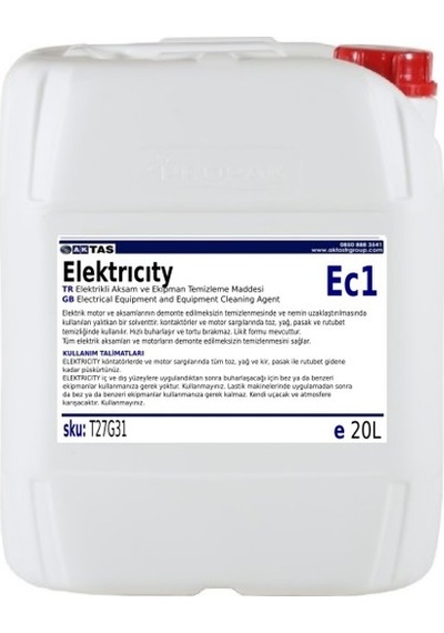 Elektrıcıty Ec1 Elektrikli Aksam Ve Ekipman Temizleme Maddesi 5 N11.815