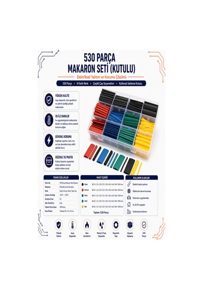 530 Parça Makaron Seti - Kutulu