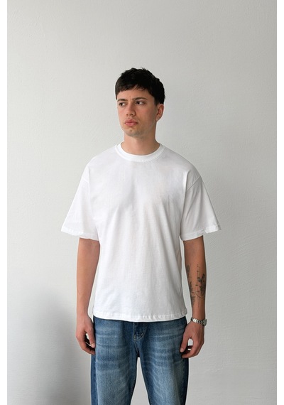 Flaw Oversize 3'lü Basic Tişört-29980 Siyah