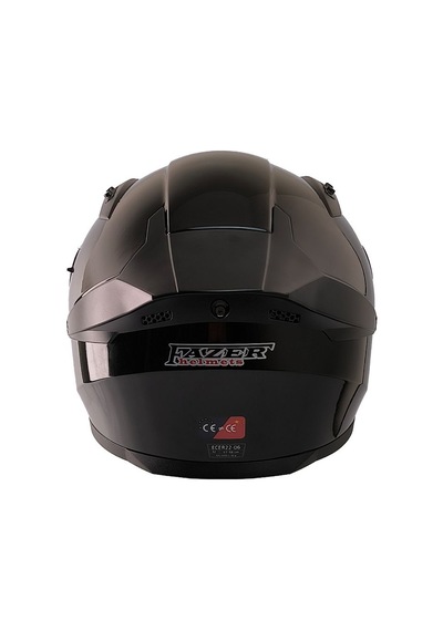 Fx211x Siyah Motosiklet Kaskı Spoiler Mod Güneş Vizörlü Full Face Kask