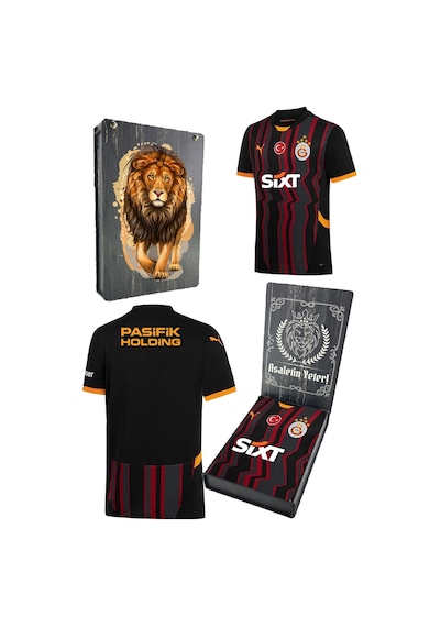 Gsstore Galatasaray 2024/25 Alternatif Siyah Forma Aslan Baskılı Hediyelik Ahşap Kutulu Siyah - Gri Gsstore Galatasaray 2024/25 Alternatif Siyah Forma Aslan Baskılı Hediyelik Ahşap Kutulu Siyah - Gri