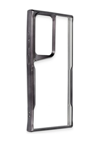 Newface - 500 - Samsung Galaxy S24 Ultra Kılıf Boyi Silikon Kapak - Edntrend - - Siyah Sıyah