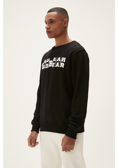 Bad Bear Counter Crewneck Erkek Sweatshirt-25270 Siyah