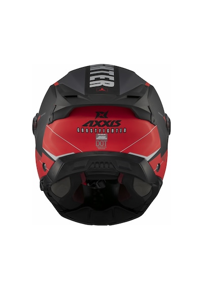 Axxis Ghostfighter Sv Maniac B5 Motosiklet Çene Açılır Kask Siyah Kırmızı