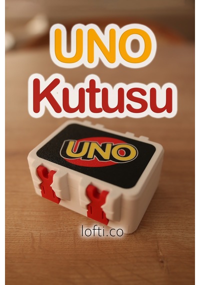 Uno Kart Oyunu Saklama Kutusu - Uno Kart Kutusu