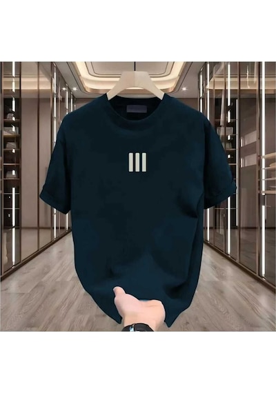 Kozia Outdoors Maloçbey 3 Çizgi Baskılı Oversize Unisex Basic O Yaka T-shirt SIYAH