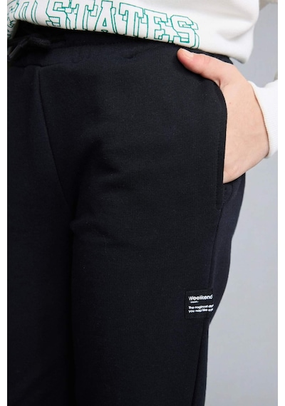 Defacto Kız Çocuk Jogger Eşofman Altı G0578a826spbk81 Siyah-bk81