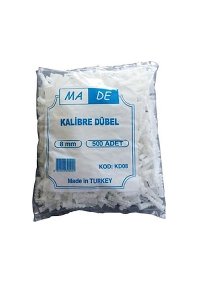 Made Kalibre Dübel 8 Mm 500 Adet