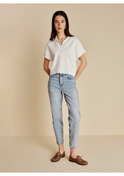 Brooks Brothers Açık Mavi Kadın Denim Pantolon Bbss26fdp002