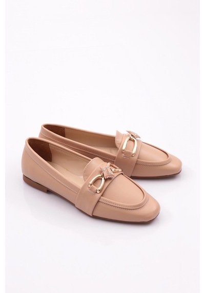 Dgn 5020 Kadin Loafer Ayakkabi 5020-1423-R12632 Ten Rengi