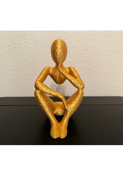 Ofis Dekorasyonuna Modern Hava Katan Hediyelik Dekoratif Obje Figür 15 Cm