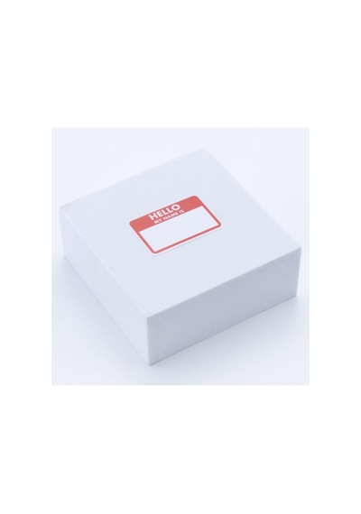 Sticker, Hello My Name Is İsimlik, Okul Etiketi, 4.5x3 Cm, 180 Adet 10 Sayfa Tek Ebat Altın - Siyah