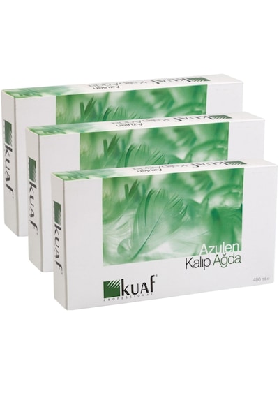 Kuaf Yeşil Azulen Kalıp Ağda 3 Adet 400 Ml