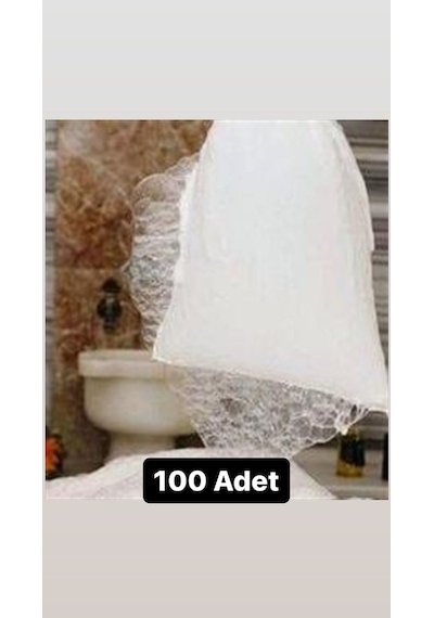 Hamam Köpük Torbası 100 Adet Doğal Hamam Torbası Pamuk Köpük Torbası Duş Beyaz