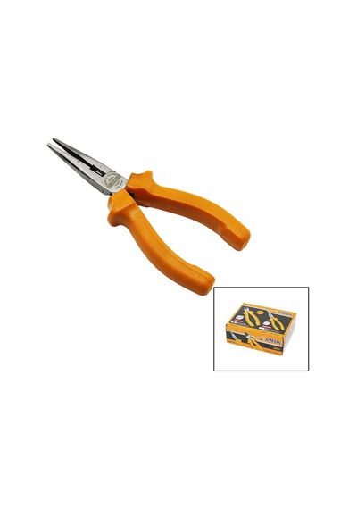 Ekb-161 160mm Dövme Çelik Kargaburnu, Lüks Turuncu Plastik Saplı