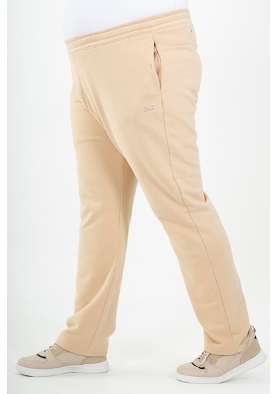 Maraton Sportswear Büyük Beden Erkek Düz Paça Basic Kil Rengi Eşofman Altı 22459-Kil Rengi