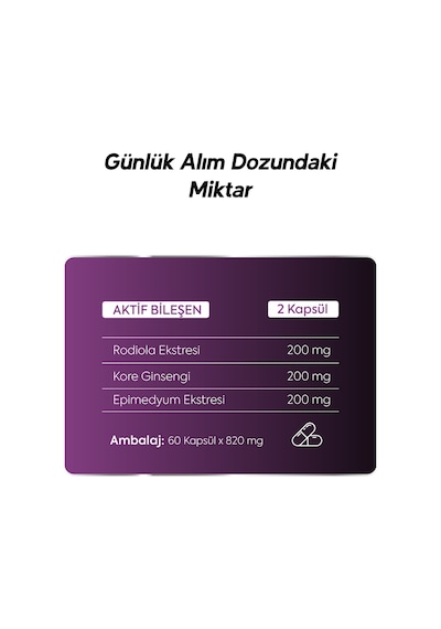 Rega Rodıola Ekstresı Ve Kore Gınsengı 60 Kapsül