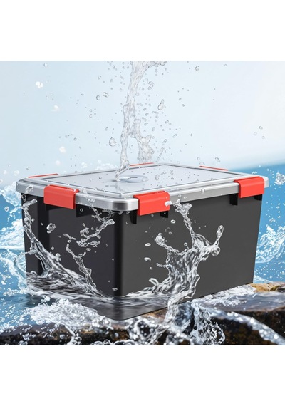 Kutu, Plastik Düzenleyici, 4'lü Set, 50 L, İstiflenebilir, Klipsli Sap, Garaj, Kiler, Tavan Arası - Air Tight Box At- Diğer Kutu, Plastik Düzenleyici, 4'lü Set, 50 L, İstiflenebilir, Klipsli Sap, Garaj, Kiler, Tavan Arası - Air Tight Box At- Diğer