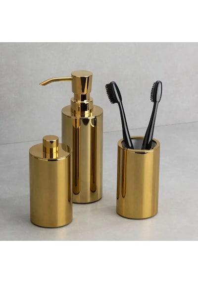 System Tezgah Üstü Diş Fırçalık Gold Renk Ba2004 007 Gl Çok Renkli