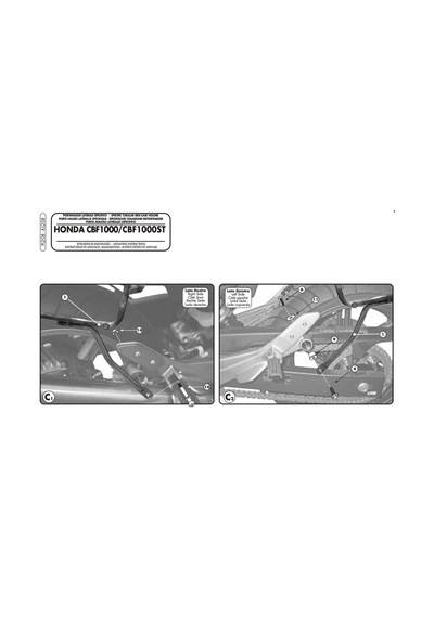 Givi Pl208 Honda Cbf 1000 - Cbf 1000St 10-14 Yan Çanta Taşıyıcı