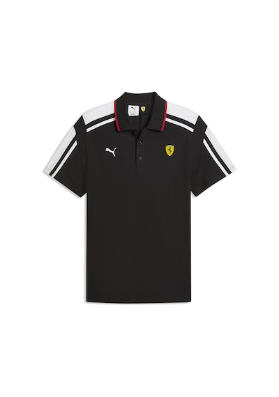 Puma Ferrari Mt7 Erkek Siyah Günlük Stil Polo Yaka T-shirt 63583101 Siyah
