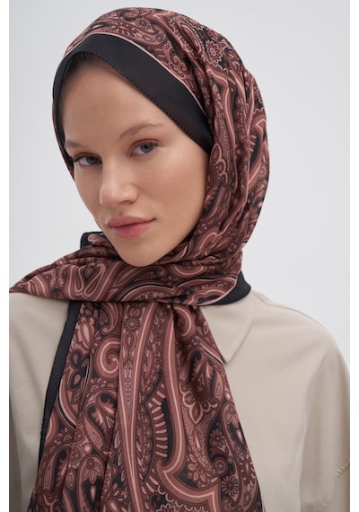 Carell Marbella Soft Kahve Nilla Pamuklu Şal Çok Renkli