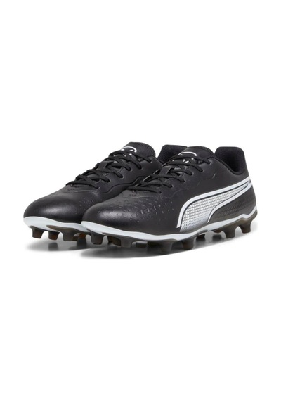 Puma King Match Fg/ag Erkek Futbol Krampon Siyah/beyaz