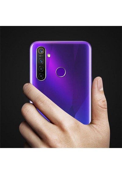 Rba Aksesuar Realme 5 Pro Kılıf Rba Süper Silikon Kapak - Renksiz Çok Renkli